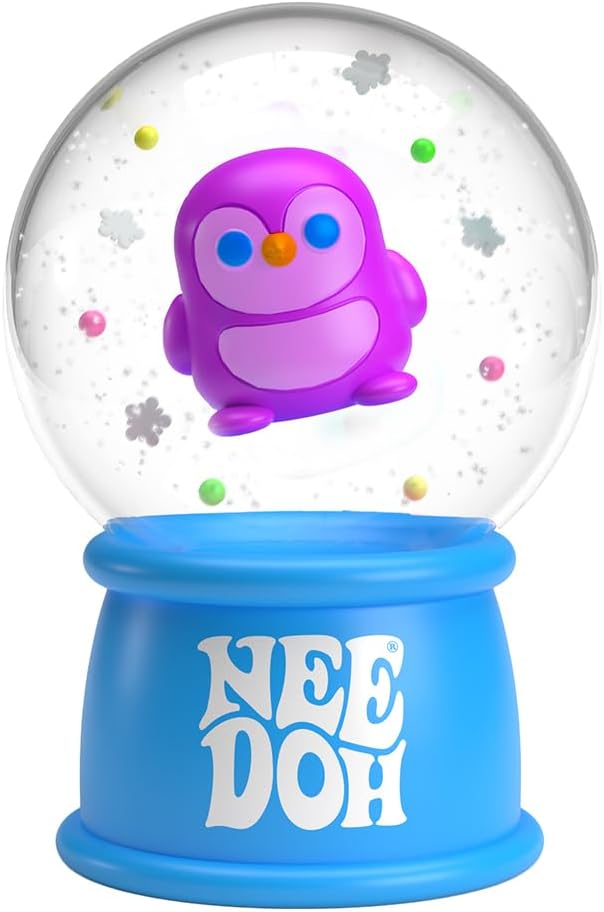 Squishmas Squish N' Snow Globes - Christmas Squeeze Toy - Assorted Colors - Ages 3 to Adult (Pack of 1) K6