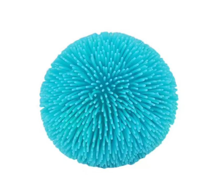 Schylling Teenie Fuzz Ball - Squeeze Toy with a Velvet Texture and Soft Cloud Squish X4
